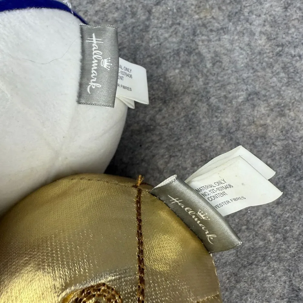 Hallmark Fluffballs Star Wars C3PO R2D2 Plush Lot‎ of 2 Ornaments